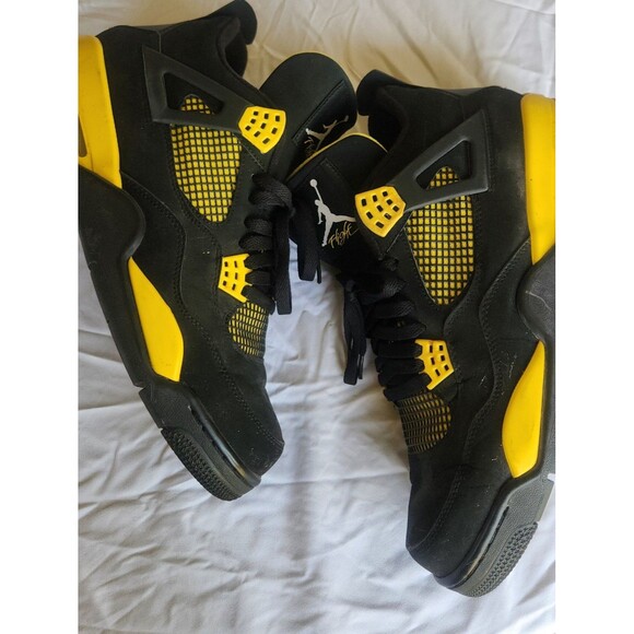 Jordan Air Jordan 4 Retro LS Thunder Black Yellow Men\'s Sneaker 308497-008 main image 9